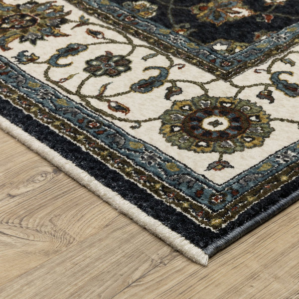 Oriental Weavers Vivian Indoor Area Rug - Luxurious Softness With Traditional Persian Designs And Rich Colors Blue,Ivory Polyester Vvi03a116168st