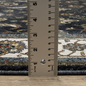Oriental Weavers Vivian Indoor Area Rug - Luxurious Softness With Traditional Persian Designs And Rich Colors Blue,Ivory Polyester Vvi03a116168st