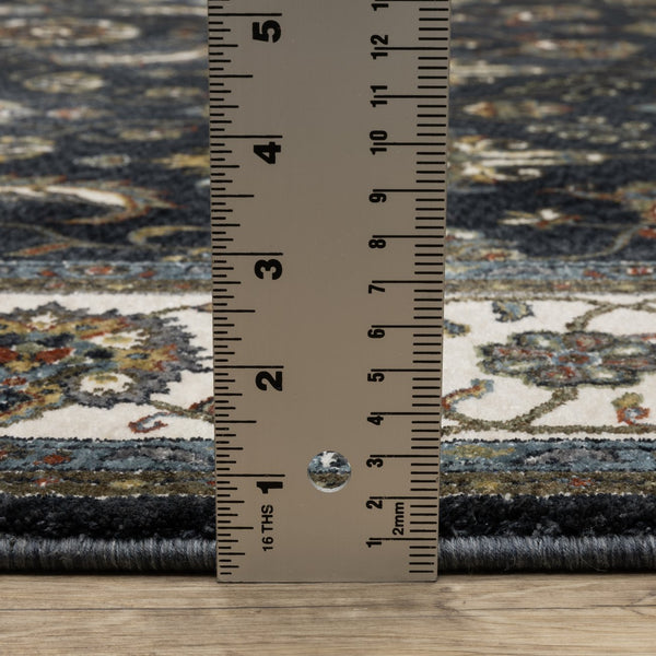 Oriental Weavers Vivian Indoor Area Rug - Luxurious Softness With Traditional Persian Designs And Rich Colors Blue,Ivory Polyester Vvi03a116168st