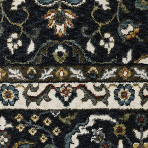 Oriental Weavers Vivian Indoor Area Rug - Luxuriously Soft, Elegant Persian Design With Vibrant Color Palette Navy,Gold Polyester Vvi04c200296st