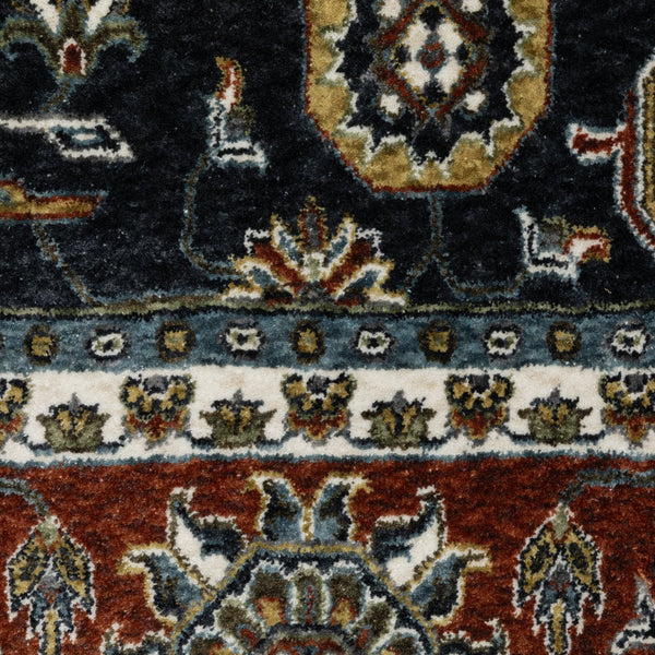 Oriental Weavers Vivian Indoor Area Rug - Luxurious Softness And Timeless Persian Design In Elegant Color Palette Navy,Rust Polyester Vvi05a068235st