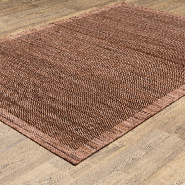 Oriental Weavers Warner Wrn03 Wool Nylon Blend Zero Pile Axminster Woven Area Rug with Earthy Border Design 9'10" x 12'10" WWRN03300390ST