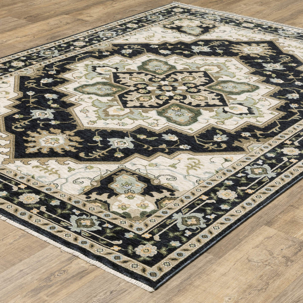 Oriental Weavers Westwood Vintage Botanical Polyester Area Rug Soft Heritage Pile for Any Room or Space 6'7"x9'6" WWES02200296ST