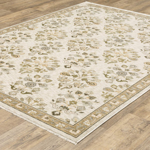 Oriental Weavers Westwood Vintage Botanical Polyester Area Rug Soft Distressed Heritage Pile for Any Room 2'x3' WWES03060092ST