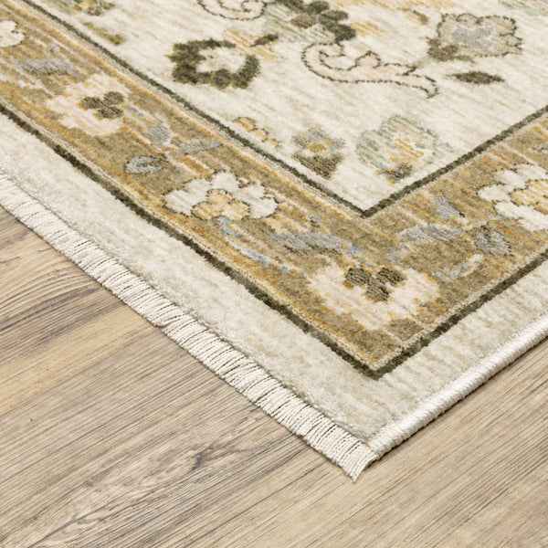 Oriental Weavers Westwood Vintage Botanical Polyester Area Rug Soft Distressed Heritage Pile for Any Room 3'3"x5' WWES03100153ST