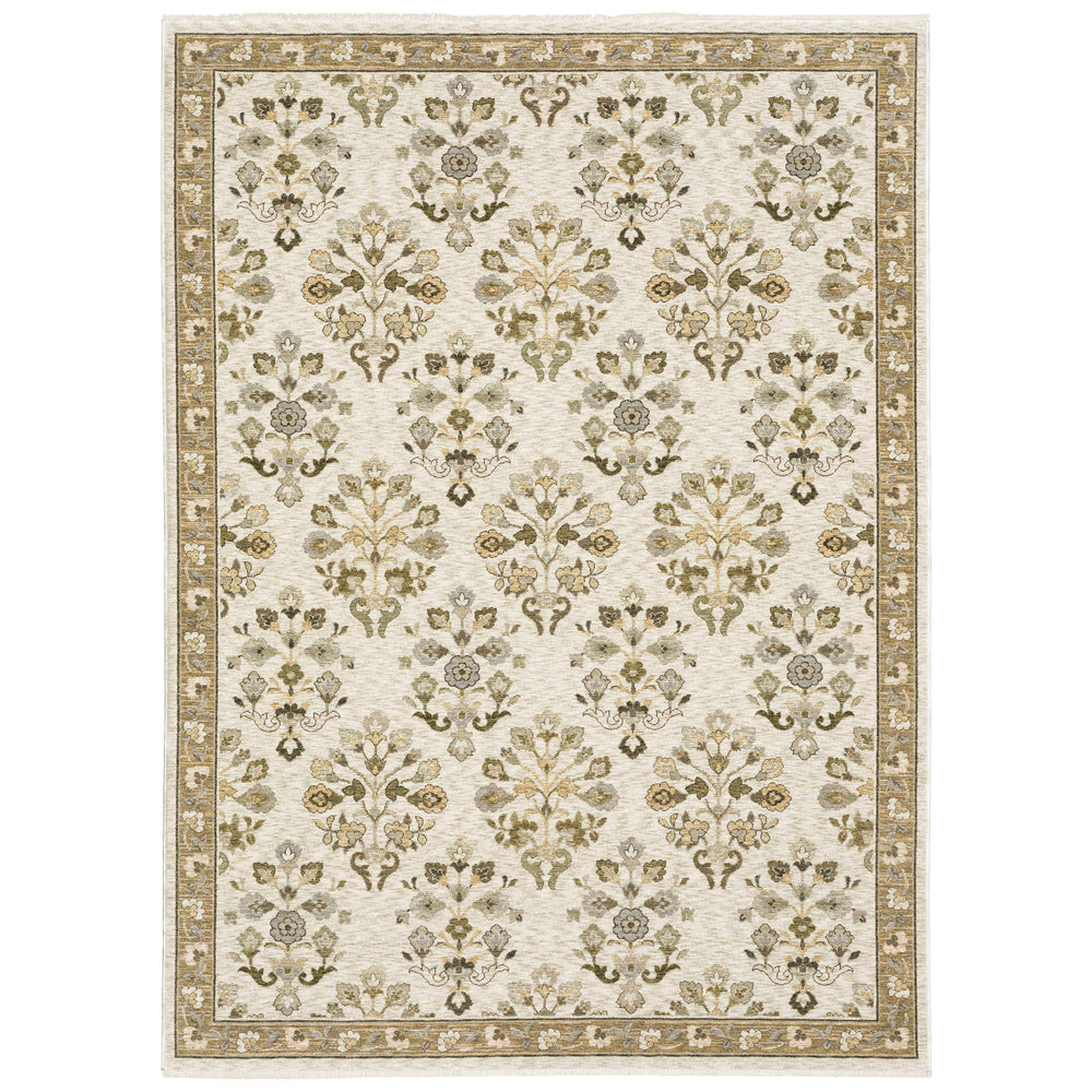 Oriental Weavers Westwood Vintage Botanical Runner Rug Soft Polyester Pile Heritage Earthy Tones WWES03068235ST