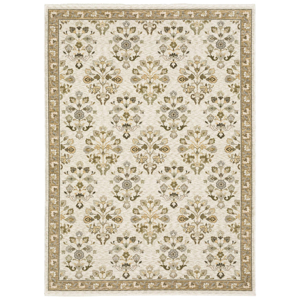 Oriental Weavers Westwood Vintage Botanical Runner Rug Soft Polyester Pile Heritage Earthy Tones WWES03068235ST