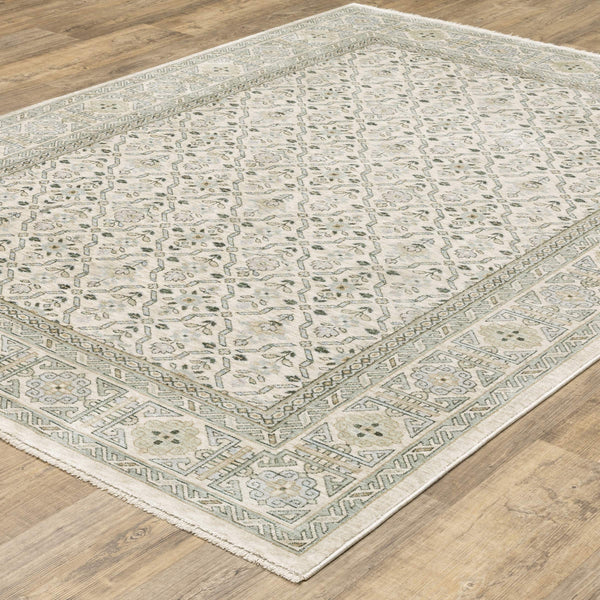 Oriental Weavers Westwood Vintage Botanical Polyester Area Rug Soft Distressed Heritage Pile for Any Room 9'10"x12'10" WWES04300394ST