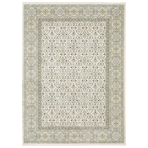 Oriental Weavers Westwood Vintage Botanical Polyester Area Rug Soft Distressed Heritage Pile for Any Room 2'x3' WWES04060092ST