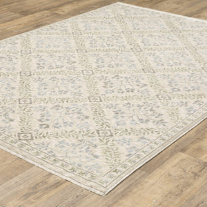 Oriental Weavers Westwood Vintage Botanical Polyester Area Rug Soft Distressed Heritage Pile for Living Rooms 3'3"x5' WWES05100153ST