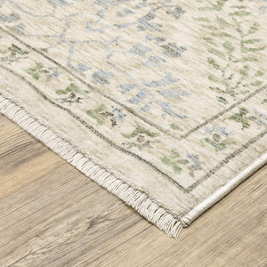 Oriental Weavers Westwood Vintage Botanical Polyester Area Rug Soft Distressed Heritage Pile for Living Rooms 3'3"x5' WWES05100153ST