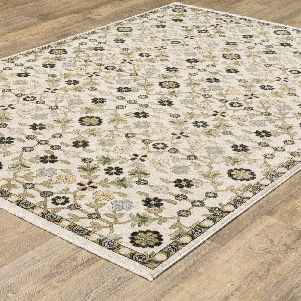 Oriental Weavers Westwood Vintage Botanical Polyester Area Rug with Distressed Heritage Motifs for Any Room 7'10"x10'10" WWES06240340ST