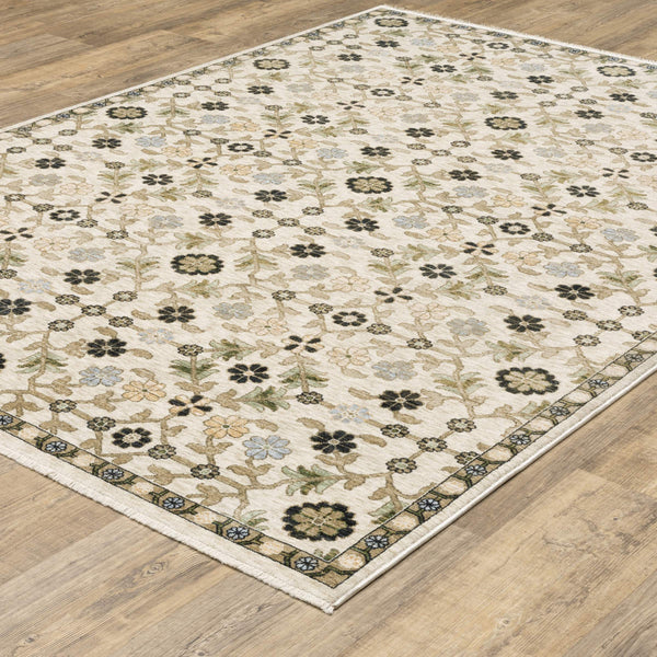 Oriental Weavers Westwood Vintage Botanical Polyester Area Rug with Distressed Heritage Motifs for Any Room 7'10"x10'10" WWES06240340ST