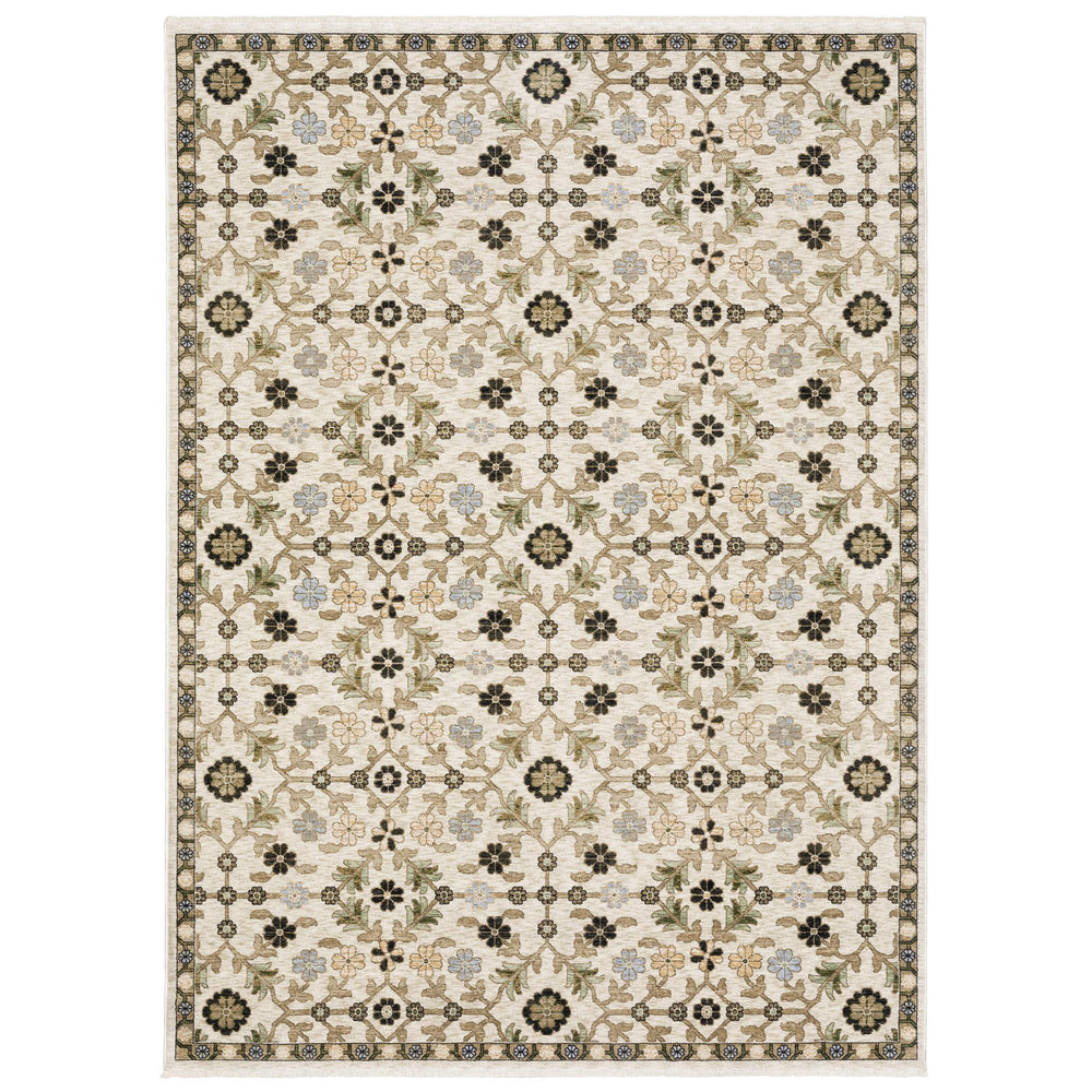 Oriental Weavers Westwood Vintage Botanical Runner Rug Soft Polyester Heritage Pile for Any Room WWES06068235ST