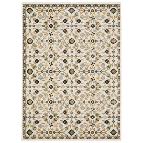 Oriental Weavers Westwood Vintage Botanical Runner Rug Soft Polyester Heritage Pile for Any Room WWES06068235ST