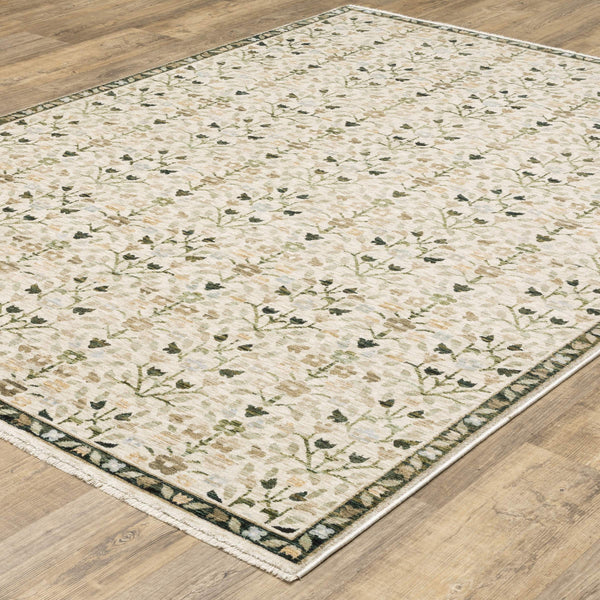 Oriental Weavers Westwood Vintage Botanical Polyester Area Rug Soft Distressed Heritage Pile for Any Room 6'7"x9'6" WWES07200296ST