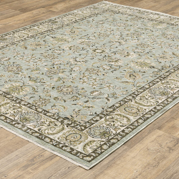 Oriental Weavers Westwood Vintage Botanical Polyester Area Rug Soft Distressed Heritage Tones for Any Room 9'10"x12'10" WWES08300394ST