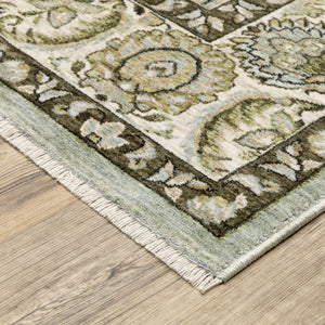 Oriental Weavers Westwood Vintage Botanical Polyester Area Rug Soft Distressed Heritage Tones for Any Room 9'10"x12'10" WWES08300394ST