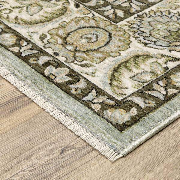 Oriental Weavers Westwood Vintage Botanical Polyester Area Rug Soft Distressed Heritage Tones for Any Room 9'10"x12'10" WWES08300394ST