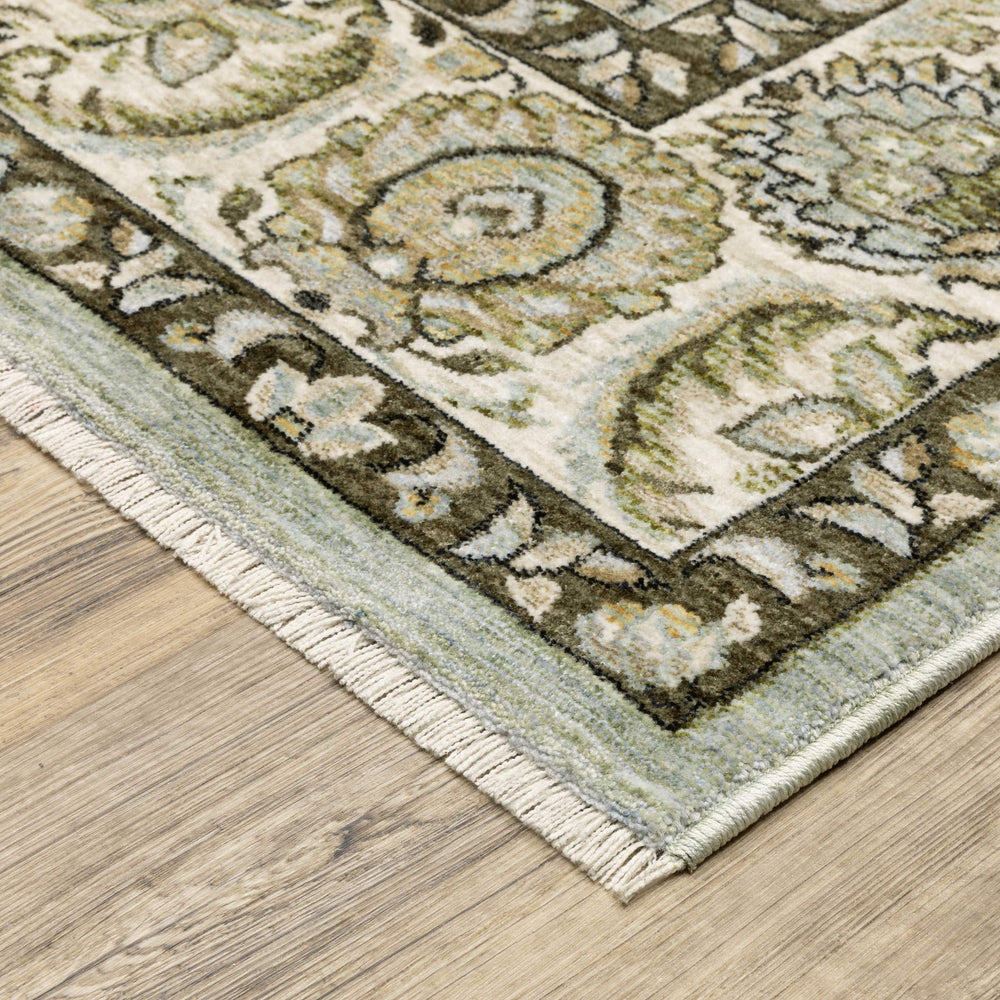 Oriental Weavers Westwood Vintage Botanical Runner Rug Soft Polyester Heritage Distressed Living Room WWES08068235ST