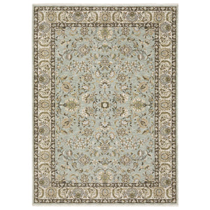 Oriental Weavers Westwood Vintage Botanical Runner Rug Soft Polyester Heritage Distressed Living Room WWES08068235ST