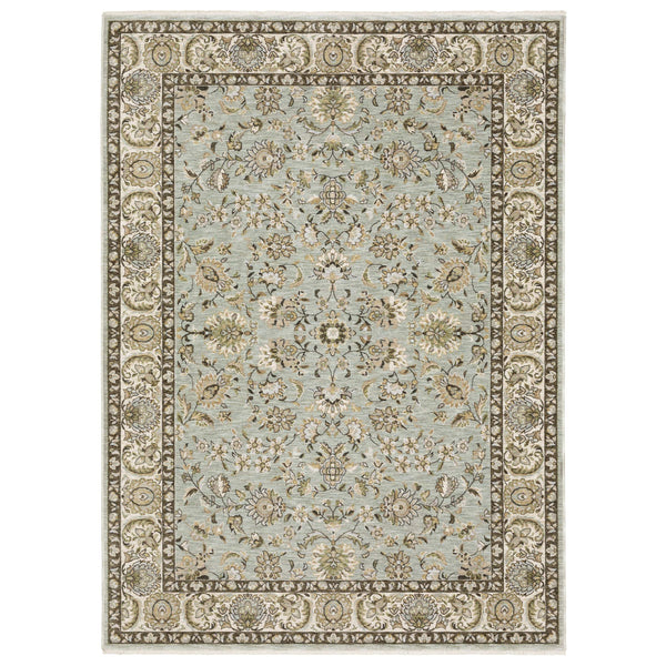 Oriental Weavers Westwood Vintage Botanical Runner Rug Soft Polyester Heritage Distressed Living Room WWES08068235ST