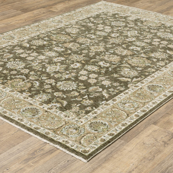 Oriental Weavers Westwood Vintage Botanical Polyester Area Rug Soft Distressed Heritage Pile for Any Room 6'7"x9'6" WWES09200296ST