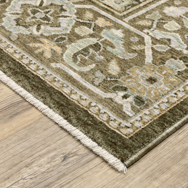 Oriental Weavers Westwood Vintage Botanical Runner Rug Soft Polyester Pile Heritage Earthy Tones WWES10068235ST