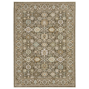 Oriental Weavers Westwood Vintage Botanical Polyester Area Rug with Heritage Distressed Pile for Any Room 2'x3' WWES10060092ST