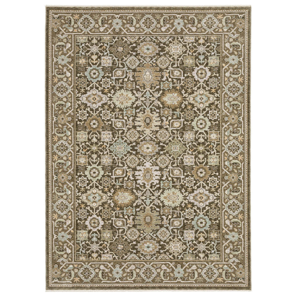 Oriental Weavers Westwood Vintage Botanical Polyester Area Rug with Heritage Distressed Pile for Any Room 2'x3' WWES10060092ST