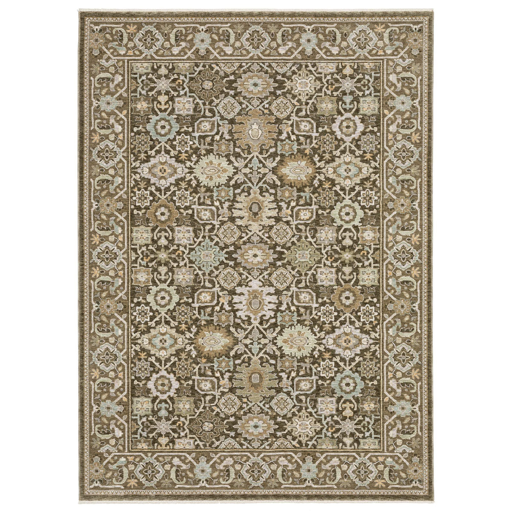 Oriental Weavers Westwood Vintage Botanical Runner Rug Soft Polyester Pile Heritage Earthy Tones WWES10068235ST