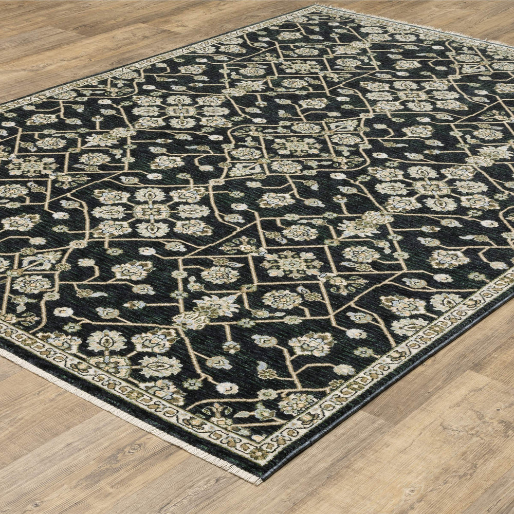 Oriental Weavers Westwood Botanical Polyester Area Rug with Vintage Heritage Tones for Living and Dining Rooms 7'10"x10'10" WWES11240340ST