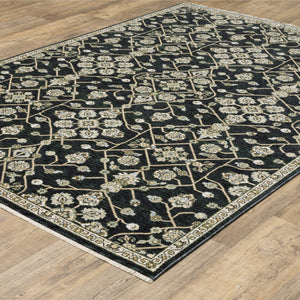 Oriental Weavers Westwood Botanical Polyester Area Rug with Vintage Heritage Tones for Living and Dining Rooms 7'10"x10'10" WWES11240340ST