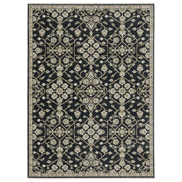 Oriental Weavers Westwood Botanical Polyester Area Rug with Vintage Heritage Tones for Living and Dining Rooms 7'10"x10'10" WWES11240340ST