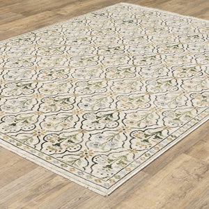 Oriental Weavers Westwood Vintage Botanical Polyester Area Rug Soft Heritage Pile for Any Living Space 3'3"x5' WWES12100153ST
