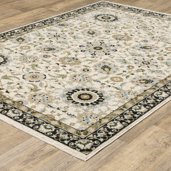 Oriental Weavers Westwood Vintage Botanical Polyester Area Rug Soft Heritage Tones for Any Room 6'7"x9'6" WWES13200296ST