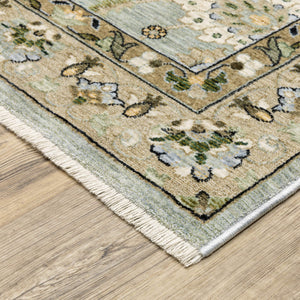 Oriental Weavers Westwood Vintage Botanical Polyester Area Rug Soft Heritage Pile for Home and Living Rooms 2'x3' WWES14060092ST