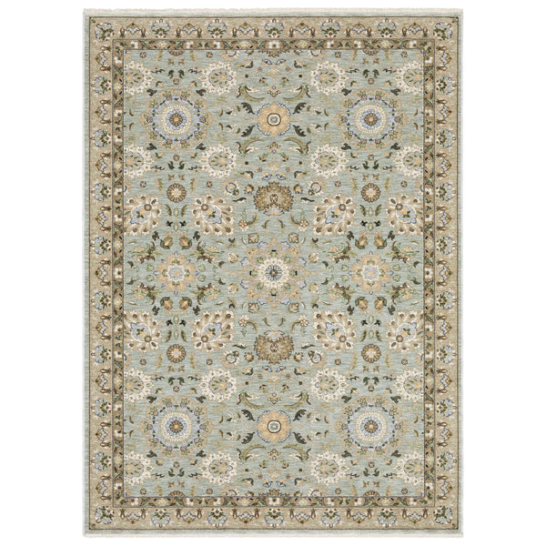 Oriental Weavers Westwood Vintage Botanical Runner Rug Soft Polyester Pile Heritage Palette for Any Room WWES14068235ST
