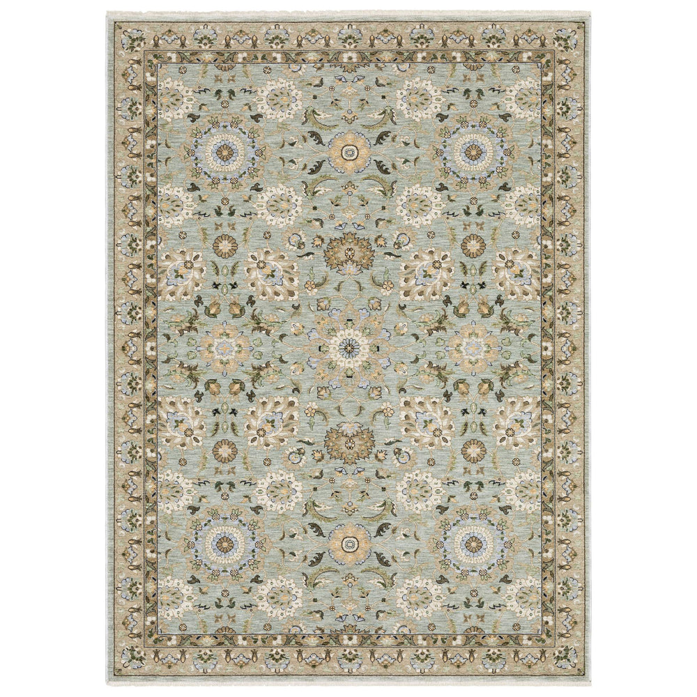Oriental Weavers Westwood Vintage Botanical Polyester Area Rug Soft Heritage Pile for Home and Living Rooms 2'x3' WWES14060092ST