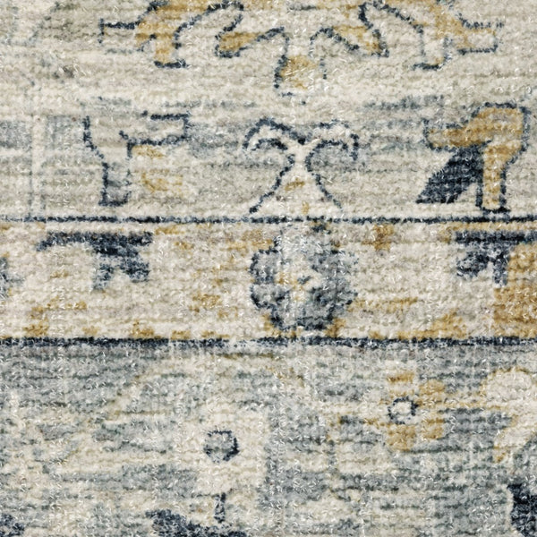 Oriental Weavers Windham Vintage Traditional Area Rug In Soft Tones - Hand-loomed Luxury For Timeless Elegance Grey,Blue Viscose Wwin01182274st