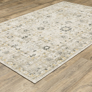 Oriental Weavers Windham Vintage Traditional Indoor Area Rug - Luxurious Hand-loomed Wool & Viscose Design In India Beige,Gold Viscose Wwin02244305st