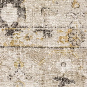 Oriental Weavers Windham Vintage Traditional Indoor Area Rug - Luxurious Hand-loomed Wool & Viscose Design In India Beige,Gold Viscose Wwin02076305st