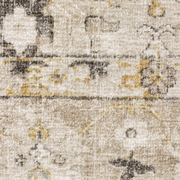 Oriental Weavers Windham Vintage Traditional Indoor Area Rug - Luxurious Hand-loomed Wool & Viscose Design In India Beige,Gold Viscose Wwin02076305st
