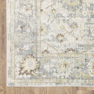 Oriental Weavers Windham Vintage Traditional Hand-loomed Area Rug In Luxurious Wool And Viscose - Timeless Elegance Ivory,Blue Viscose Wwin06182274st
