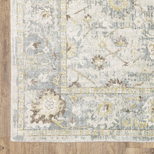 Oriental Weavers Windham Vintage Traditional Hand-loomed Area Rug In Luxurious Wool And Viscose - Timeless Elegance Ivory,Blue Viscose Wwin06182274st