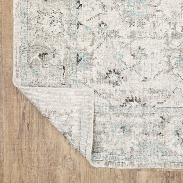 Oriental Weavers Windham Vintage Traditional Hand-loomed Area Rug In Luxurious Wool And Viscose - Timeless Elegance Ivory,Blue Viscose Wwin06182274st