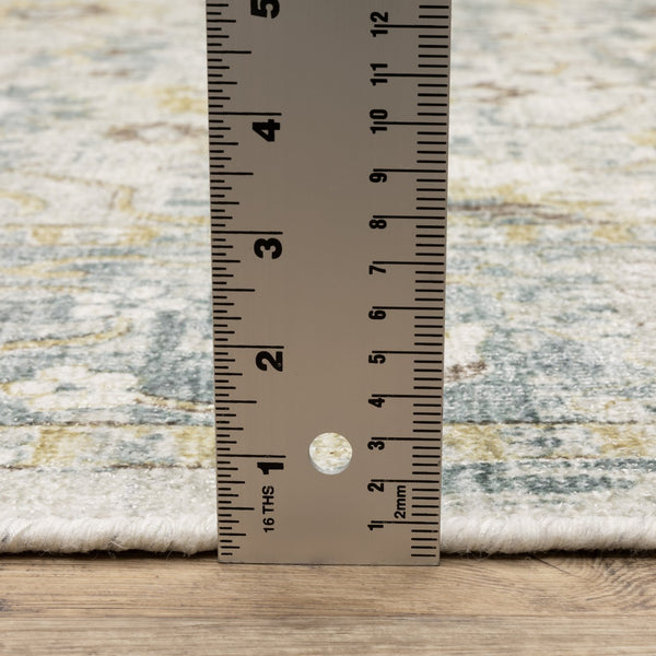 Oriental Weavers Windham Vintage Traditional Hand-loomed Area Rug In Luxurious Wool And Viscose - Timeless Elegance Ivory,Blue Viscose Wwin06182274st