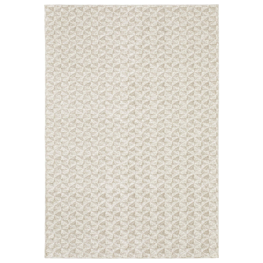 Oriental Weavers Wonder Geometric High Pile Polypropylene Runner Rug Plush Carved Neutral Tones WWON02056230ST