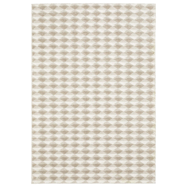 Oriental Weavers Wonder Geometric High Pile Polypropylene Area Rug Plush Shag Accent for Living Room Decor 7'10" x 10'10" WWON03240330ST