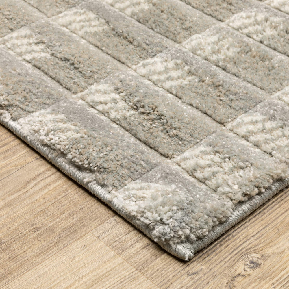 Oriental Weavers Wonder Geometric Carved Polypropylene Area Rug Soft Plush High Pile Modern Living Room Accent 5'3" x 7'6" WWON07160230ST